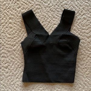 NWOT H&M Neoprene Crop Top
